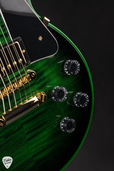 Gibson Custom Shop PSL Les Paul Custom Figured Green Widow electric guitar