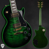 Gibson Custom Shop M2M Les Paul Custom Figured Green Widow electric guitar