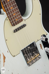 2019 Fender Custom Shop GT11 1963 Telecaster Heavy Relic Electric Guitar in Aged Sonic Blue