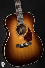 Circle Strings Salvage OM Burst Acoustic Guitar with Sinker Sitka Spruce & Old Mahogany