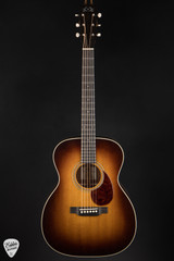 Circle Strings Salvage OM Burst Acoustic Guitar with Sinker Sitka Spruce & Old Mahogany