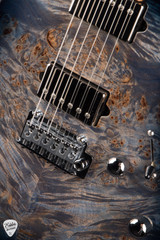 Suhr Roasted Modern T Waterfall Burl Maple Electric Guitar in Faded Trans Whale Blue Burst