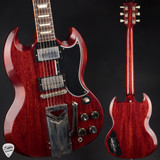 2021 Gibson Custom Shop 60th Anniversary 1961 SG Les Paul Standard Sideways Vibrola VOS Electric Guitar in Cherry Red