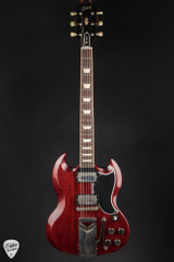 2021 Gibson Custom Shop 60th Anniversary 1961 SG Les Paul Standard Sideways Vibrola VOS Electric Guitar in Cherry Red