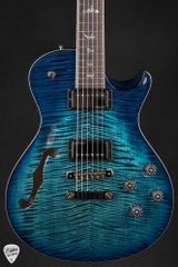 PRS Eddie's Guitars Wood Library McCarty 594 Singlecut Semi Hollow Rosewood Neck Cobalt Blue Electric guitar