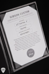 Gibson Certificate of authenticity