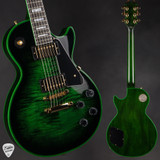 2026 Gibson Custom Shop Made 2 Measure Les Paul Custom Figured Green Widow Electric Guitar