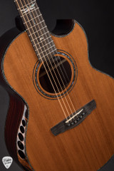 Kevin Ryan Signature Series Nightingale Grand Soloist Acoustic Guitar with Lucky Strike Redwood and Bois de Rose