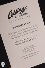 Collings Certificate of Authenticity
