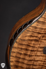 2025 Kevin Ryan Paradiso Grand Concert Acoustic Guitar with Quilted Port Orford Cedar and Tasmanian Tiger Myrtle