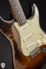 2023 Fender Custom Shop Masterbuilt 60's Stratocaster Heavy Relic Faded Chocolate 3-Tone Sunburst Electric Guitar
