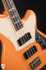 Novo Ivorus Bass Creamsicle electric guitar