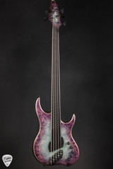 Dingwall Custom Shop Master Build Z3 5 String Pastel Blue to Trans Purple Reverseburst bass guitar