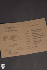 Case Card for Atkin Dust Bowl OO12s Special Heavy Aged Acoustic Guitar with Honduran Mahogany