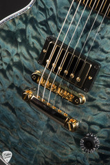 Gibson Custom Shop PSL Les Paul Ultima 5A Tree of Life Nordic Blue Electric Guitar