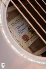 Label for Taylor Next Generation Builder's Edition K24ce Acoustic Guitar
