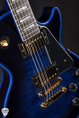 Gibson Custom Shop Dealer Select Les Paul Custom Figured Blue Widow Electric Guitar