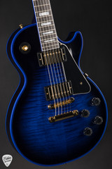 Gibson Custom Shop Dealer Select Les Paul Custom Figured Blue Widow Electric Guitar