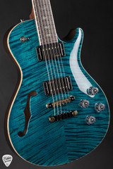 PRS Eddie's Guitars Wood Library McCarty 594 Singlecut Semi-Hollow Rosewood Neck Blue Mateo Electric Guitar