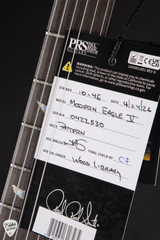Hang Tag for PRS Eddies Guitars Wood Library Modern Eagle V Jewell Lime Metallic