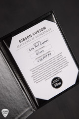 Certificate of Authenticity for Gibson Custom Shop Dealer Select Les Paul Figured Red Widow Electric Guitar