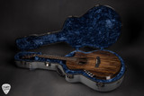 Open Case with Guitar for Kevin Ryan Elderwood Nightingale Grand Soloist  Sitka Spruce and Indian Rosewood Acoustic Guitar