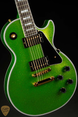 Gibson Custom Shop Made 2 Measure Les Paul Custom w/ Ebony Fingerboard Gloss Gecko Green Sparkle 10.2 #CS400079