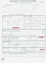 Spec Sheet for James Tyler Dann Huff Classic Yellow Electric Guitar