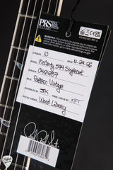Hang Tag for PRS Eddies Guitars Wood Library McCarty 594 Singlecut Swamp Ash Figured Maple Neck Dark Cherry Sunburst Electric Guitar