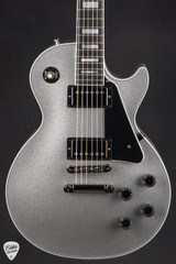 Gibson Custom Shop Dealer Select Les Paul Custom Gloss Silver Sparkle Electric Guitar