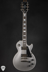 Gibson Custom Shop Dealer Select Les Paul Custom Gloss Silver Sparkle Electric Guitar