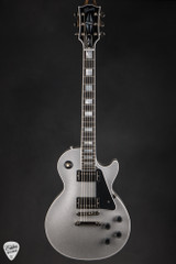Gibson Custom Shop Dealer Select Les Paul Custom Gloss Silver Sparkle Electric Guitar