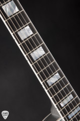 Gibson Custom Shop Dealer Select Les Paul Custom Gloss Silver Sparkle Electric Guitar