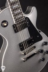 Gibson Custom Shop Dealer Select Les Paul Custom Gloss Silver Sparkle Electric Guitar
