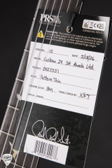 Hang Tag for PRS Limited Edition Custom 24 Semi Hollow Faded Indigo Electric Guitar