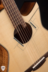 2024 Max Spohn OMC 12 Fret Acoustic Guitar with Swiss Moon Spruce and Figured Koa