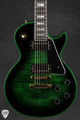 Gibson Custom Shop Dealer Select Les Paul Figured Green Widow Burst Electric Guitar