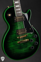 Gibson Custom Shop Dealer Select Les Paul Figured Green Widow Burst Electric Guitar