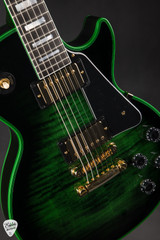 Gibson Custom Shop Dealer Select Les Paul Figured Green Widow Burst Electric Guitar