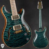 2024 Paul Reed Smith Private Stock 11683 Hollowbody II 12 String Teal Black Electric Guitar