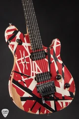 EVH Limited Edition Wolfgang Special Striped Series Red with Black and White Stripes Electric Guitar