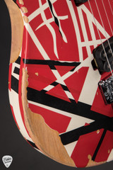 EVH Limited Edition Wolfgang Special Striped Series Red with Black and White Stripes Electric Guitar