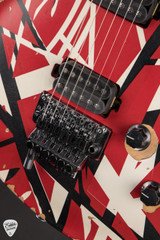 EVH Limited Edition Wolfgang Special Striped Series Red with Black and White Stripes Electric Guitar