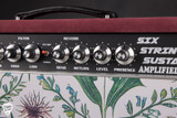 Amplified Nation Six String Sustain Combo 50W 1x12 Combo Maroon Suede and Medieval Pantry