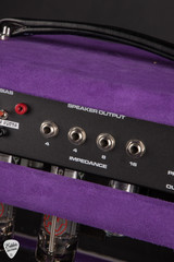 Amplified Nation Bombshell Overdrive 50w Head/1x12 Speaker Cab - Purple Suede & Liquid Gold Leaf Guitar Head and Cabinet