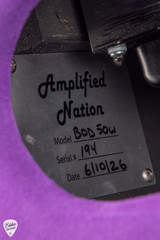 Amplified Nation Bombshell Overdrive 50w Head/1x12 Speaker Cab - Purple Suede & Liquid Gold Leaf Guitar Head and Cabinet