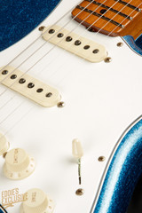 2023 - Fender Custom Shop Eddie's Guitars Exclusive Dealer Select Roasted 1963 Stratocaster Journeyman - Blue Sparkle