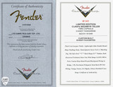 Certificate of Authenticity for Fender Custom Shop Limited Edition CuNiFe Time Capsule Bigsby Telecaster Candy Tangerine 2026 Summer Dealer Event