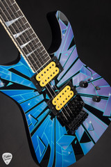 Jackson Custom Shop USA Special Edition Soloist Shattered Glass Variant X Summer Showcase Event Instrument Electric Guitar
