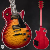 Gibson Custom Shop Dealer Select Les Paul Custom 5A Quilt Tree Of Life Fireburst Electric Guitar